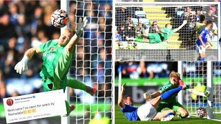 Aaron Ramsdale OUTSTANDING Save Against Leicester City   Save Of The Season !