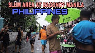 Dagonoy | Slum Area | Manila |PH | walk tour[4k] | citiwalk4k