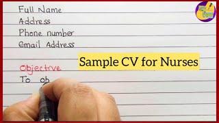 Create CV for nurses | Nurses CV | CV for Registered Nurse | Resume for Nurses #cvformat #nurses