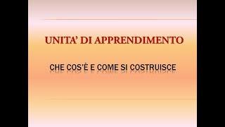 UNITA' DI APPRENDIMENTO: cos'è e come si fa? - #prepariamocialFIT