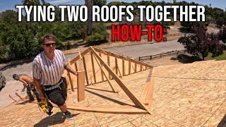 How To Connect Two Intersecting Roofs | Easy & Fast!