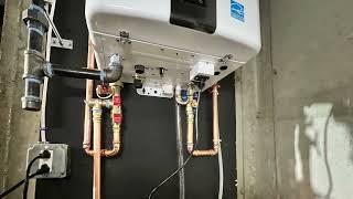 Navien Gas Tankless 95% efficient NPE-240A2 installation