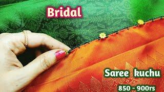 Bridal easy petals #krosha #saree kuchu design // Nandana Creations //