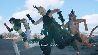 FF7 Rebirth: Cact Pose Yuffie, Cloud & Red Xiii