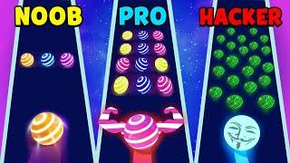 NOOB vs PRO vs HACKER - Dancing Road