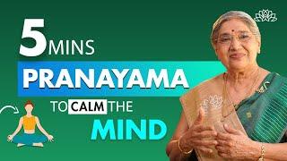 5 Minute Pranayama | Instant Mind Calmness | Immediate Relaxation | Stress Relief | Dr. Hansaji