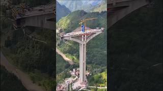 WORLD'S LARGEST ARCH BEAM HYBRID CANTILEVERED BEAM || LIUZHI BRIDGE GUIZHOU #bridge #construction