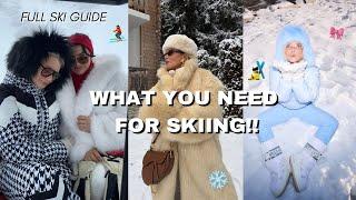 HOW TO PACK FOR YOUR SKI TRIP!! WHAT I WORE/WHAT TO WEAR | EVERYTHING YOU NEED TO KNOW & ESSENTIALS