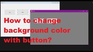 C# Form Apps Tutorial: Changing Background Color with Buttons ️