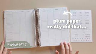 Planmas Day 21: New UNDATED M-A-E Plum Paper Flip Through *This is My Dream Layout*