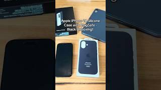  iPhone 16 Silicone Case Black – Unboxing & First Look! #shorts