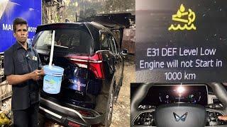 BS6 Engine will not Start in 1000 km Mahindra XUV700 | DEF Level Low Warning Error