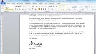 How to Create Digital Signature in Word