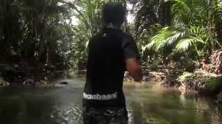 Papuan Black Bass fishing 2014 Part-1with Gong Lei