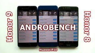 Honor 9 vs. Honor 8 vs. Huawei P10 | Androbench (Storage Benchmark)