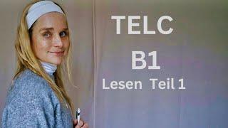 TELC B1 - Lesen Teil 1 - Prüfungsvorbereitung