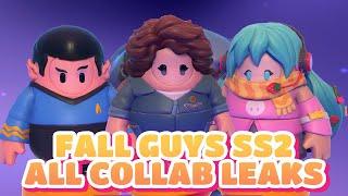 FALL GUYS S2 - ALL COLLAB SKINS AND EMOTES