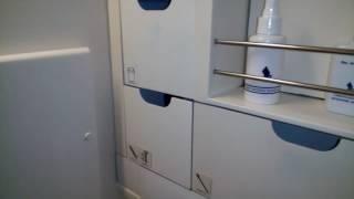 How to use international flight toilets