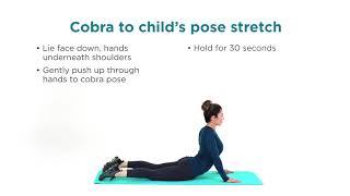 Cobra to child's pose stretch