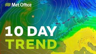 10 day trend – First mentions of snow