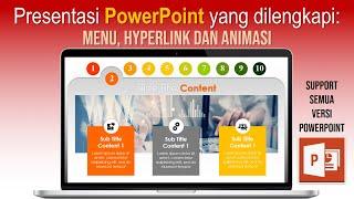 PPT Menarik yang Dilengkapi Tombol Menu, Hyperlink dan Animasi