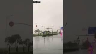 MOMENT typhoon Bebinca lands in Shanghai Pudong, strongest storm to hit city since 1949