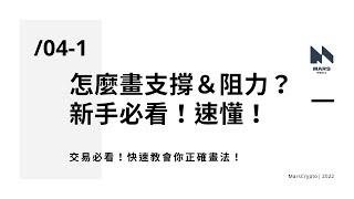 『技術分析教學』新手必看！從0基礎到精通！怎麼畫支撐＆阻力？看完速懂！