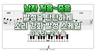 남도현 발성법 3스케일 발성연습 남자 저음 중음 3scales male vocal warmup