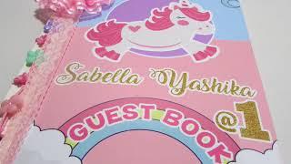 Unicorn Theme Guest Book (Standard) for Birthday Party