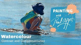 A Watercolour Figure - Contrast and Complementaries