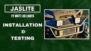  2025 JASLITE 72 Watt LED Lights. Full ATV Installation and Testing!