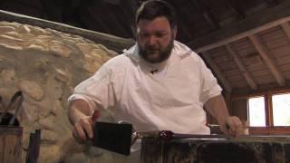 Glassblowing at Jamestown Glasshouse - A 5-minute Lesson HD