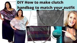 DIY How to make matching clutch bag for your outfit