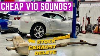 My CHEAP V6 Camaro Sounds Like A V10 After INSTALLING The Hooker RACE Exhaust