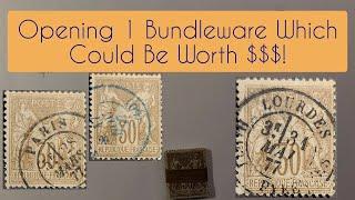 Stamp Bundleware - Opening a Bundle of French 1870s 30c Stamps Worth Hundreds!!!