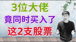 震惊：华尔街3位大佬，竟然都买入了这2支股票？！