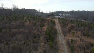 Aerial view of WSJS radio towers owner says were damaged by vandals