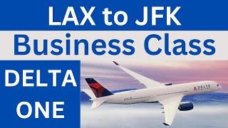 LAX to JFK 2024:  Delta One Business Class- Los Angeles to New York's JFK, Boeing 767-300