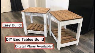 DIY End Table Build (Easy to build! Digital Plans Available!)