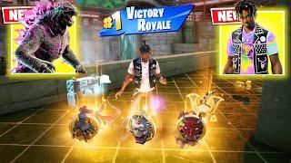 JUICE WRLD vs "GODZILLA PORTAL" 3 NEW MEDALLIONS & MYTHIC’S CHALLENGE (Fortnite Chapter6)