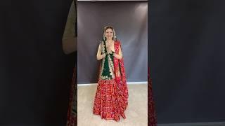 Lehenga style saree draping with dupatta  #saree #drape #sareedraping #tutorial