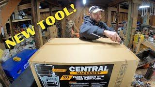 HOW TO SETUP HARBOR FREIGHT CENTRAL MACHINERY PARTS WASHER