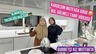 KARDEŞİM MUTFAĞA GİRDİ , BOL GÜLMELİ TİRAMİSU TARİFİ, ARTIK VEDA VAKTİ, ALMANYA YOLCULUĞU BAŞLASIN