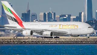 150 CLOSE UP TAKEOFFS and LANDINGS in 2 HOURS | San Francisco SFO Plane Spotting [SFO/KSFO]