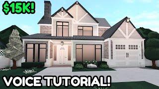 15k Modern Realistic Bloxburg House Build: 2 Story Tutorial *Pt 1*