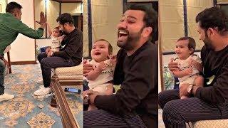 Rohit Sharma Daughter Samaira Can't Stop Laughing