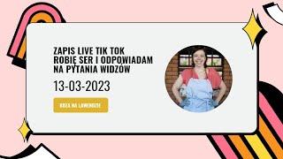 zapis relacji live z TikTok odpowiedzi na pytania widzów i sery