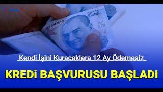 Kendi işini kuracaklara 12 ay geri ödemesiz kredi başvurusu nasıl yapılır?