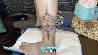 Em khách và Hình xăm Mandalas xinh đẹp#leethanhdnai #tattoo #timelapse