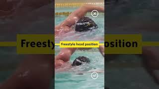 A common mistake in freestyle breathing is to lift your head out of the water when breathing in.